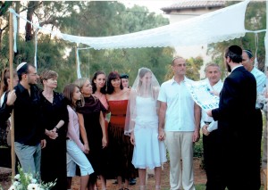 Our first small (Rabbinate) marriage. You can easily see the gender separation. You can also spot the rabbi that looks/talks/believes/dresses etc. completely different than us and the rest of the guests. His words, stories and jokes are obsolete and irrelevant.